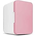 MOTIM Mini Fridge 8 Liters,Capacity Compact,Suitable for Fresh Storage And Heat Preservation of Beverages, Food, Fruits and Milk,Pink