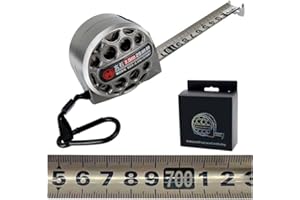 71NMLY 7.5m/25ft Measuring Tape Stainless Steel,Retractable Hollow Tape Measure,Nickel Plated Thickening and Hardening Anti-cutting Tape Measure,Industrial Grade Waterproof Rust and Corrosion Resistant Steel
