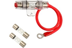 SIGANDG 60A Uchwyt bezpiecznika AGU z 8 stopami AWG - 99,9% miedzi beztlenowej