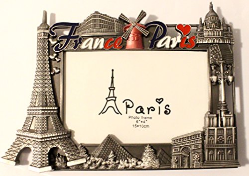 Marco de fotos 15 x 10 cm Frame Metal Paris recuerdo monumento regalo