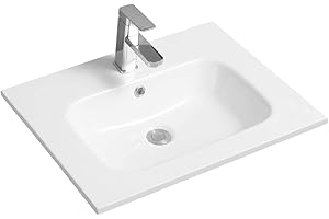 LIMOGE Thin-Edge Ceramic 61cm Inset Basin with Oval Bowl