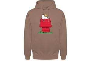 Spreadshirt Peanuts Snoopy Und Die Hundehütte Unisex Hoodie