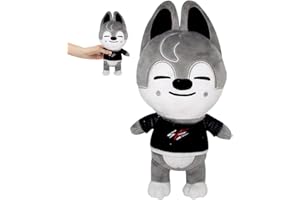 LGWJHCY Stray Kids Cute Husky Plush Doll, Husky Soft Plushie, Stuffed Kuscheltier Pillow Cushion, Stray Plush Toy, Cartoon Soft Toy für Kinder Jungen und Mädchen Fans.