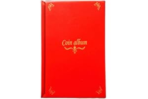 Mulove 150 poches numismates Album, pièce de monnaie Collection Support pour livre Convient pour pièce de monnaie Diamètre moins de 4,2 cm de stockage