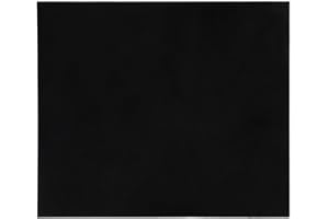 FLEOR 20X17cm Material de golpeador de guitarra acústica Hoja en blanco antirrayas Respaldo autoadhesivo para la mayoría de las guitarras acústicas personalizadas, Negro