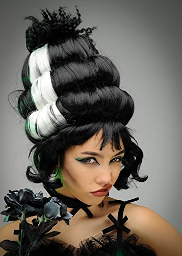 Price comparison product image Womens Tall Black Frankensteins Bride Wig