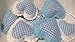 Nursery Decor Baby Blue and White Check Gingham heart Wall Decoration Baby Boy
