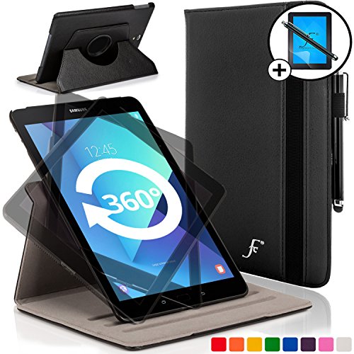 Forefront Cases® Samsung Galaxy Tab S3 9.7 SM-T820 Leder Hülle Schutzhülle Tasche Smart Case Cover Stand - Rundum-Geräteschutz und intelligente Auto Schlaf / Wach Funktion inkl. Eingabestift und Displayschutz