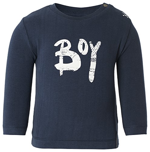 Noppies Baby Boys B Tee Jim ls Text Shirt, Blue (navy C166), 3-6 Months (Manufacturer size: 68)