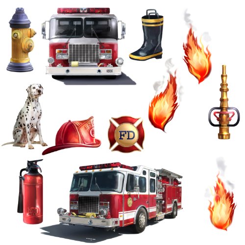 Preisvergleich Produktbild RoomMates 54236 Feuerwehr