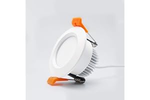 W LIGHTINGWILL 2 Inch LED Downlight, Recessed Lighting Dimmable Ceiling Light, 3W, 5500K Daylight White, CRI80 with LED Driver(35W Halogen Equivalent), 1 Pack