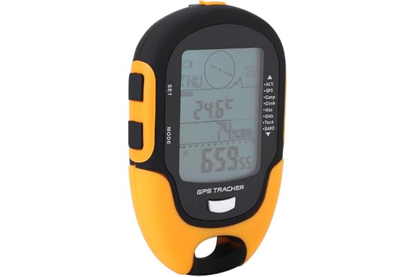 Digital Höjdmätarebarometer, GPS-navigeringsmottagare Handhållen USB Uppladdningsbar Digital Höjdmätarebarometer