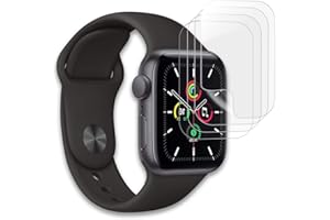 Three-Tree Schutzfolie Folie für Panzerglas für Apple Watch 4/5 / 6 / SE 44mm, 2 Stück Displayfolie Hochwertiges TPU Material, Displayschutzfolie für Apple Watch 4/5/6/SE - 44mm