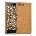 Produktbild kwmobile Holz Hülle für Sony Xperia M5 Case Kirschholz - Handy Cover Schutzhülle aus Holz in Hellbraun