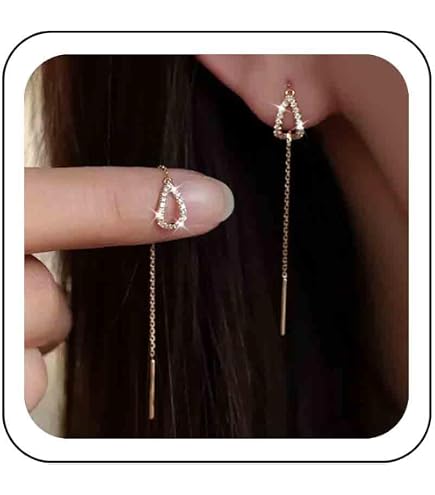 Boucles D'oreilles Femme Argent 925 Asymétriques Lune Et Étoile - Zircon Cubique AAA+ - Modèle Huggie/créole Pour Cartilage - Cadeau élégant