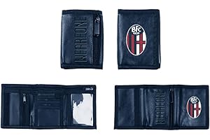CALCIOGADGETS Portafoglio Bologna Originale Ufficiale Borsellino a Strappo Enzo Castellano PTFBO836
