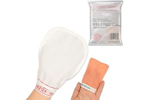 KELEBEK Kese Body Exfoliating Scrub Peel, Turkish Bath Hamam Spa Mitt and %100 Natural Silk Face Mitt