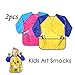 Price comparison product image Leegoal(TM) Children's Art Smocks 2 Pack, Kids Painting Aprons, Waterproof Artist Smocks Long Sleeve Painting Apron with 3 Roomy Pockets for Age 2-8 Years