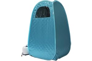 KOVFBRO Sauna Tent,Portable Sauna at Home,Sauna Personal Residential Steam Sauna Home Spa 220V 4L 2KW UK Plug Blue