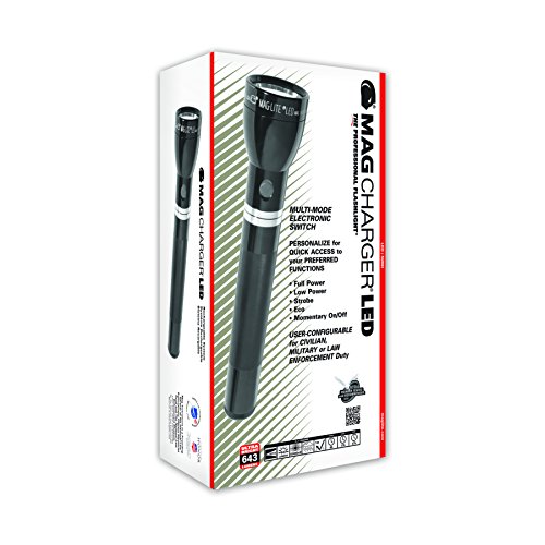 Mag-Lite Mag Charger LED 643 lm, wiederaufladbare Stablampe mit elektronischem Multifunktionsschalter und NiMH-Akku RL4019 - 2