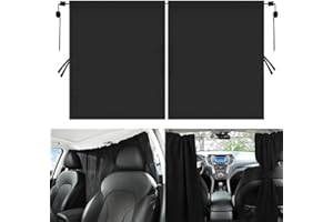 ZDQC Auto Sichtschutz Vorhänge,140 x 82 cm Auto Camping Vorhang,Auto Trennwand Vorhang,Auto Privatsphäre Vorhang,Auto Vorhang Abnehmbarer,Auto Trennvorhänge Sonnenschutz,Abnehmbare Camper Auto Vorhang