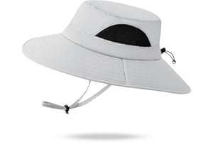 DORRISO Hombres Sombrero de Pescador Mujer Sombrero de Sol Viaje ala Ancha Sombrero para el Sol Proteccion Solar para Sombrero Cómodo Vacaciones Jardinería Gorro de Pesca