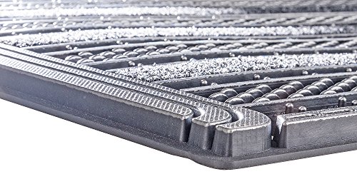 PUR|GridClean Design Fussmatte für Innen und Aussen in anthrazit metallic ca. 59 x 39 cm - 4