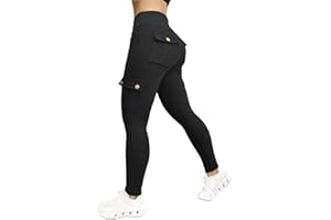 AMDOLE Pantalons de Sport pour Femmes Push Up,Legging de Sport Femme avec Poche,Pantalons de Yoga et Pilates,Taille Haute Femmes Mode Faire des Exercices Leggings,Pantalon de Pilates,Fitness