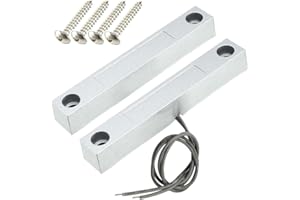 Gebildet Home Security Kabelgebundener Rolltorkontakt, magnetischer Reed-Schalter, Magnet in der Nähe – Stromkreis verbinden, Magnet entfernt – Stromkreis unterbrechen, Anwendungen MC-58