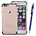 Produktbild Yokata iPhone 6 / iPhone 6s Hülle Transparent Vollschutz Handyhülle Ultra Dünn Slim Leicht Etui Anti-Kratzer Case Weich Silikon Gel Clear Durchsichtig TPU Schutzhülle [Backcover] und Weiche Plastik Hard PC Schale [Front] mit Silicone Bumper Protective Cover für iPhone 6 / iPhone 6s (4,7 Zoll) + 1x Kapazitive Feder - Grau