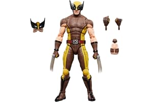 Wolverine (w brązowym kombinezonie) z serii Marvel Legends, kolekcjonerska figurka w skali 15 cm na prezent z filmu Deadpool & Wolverine wytwórni Marvela