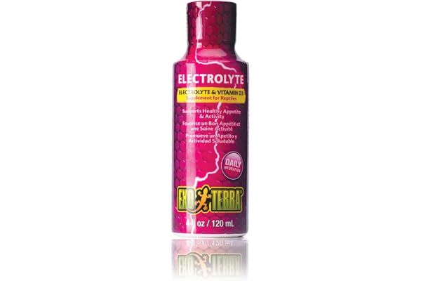 Exoterra Hygiène pour Reptile Electrolyte Vitamine D3 120 ml