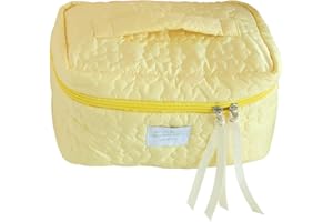 GSENHUI Podróżna kosmetyczka, damska, pikowana kosmetyczka damska z pięknym wzorem kwiatowym, duża pojemność, torba na przybory do makijażu, przenośna torba na pranie, dla dzieci, dziewcząt, mężczyzn, C