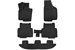‎ELEMENT Element 3D Gummimatten Set passend für SEAT Alhambra/VW Sharan | Mk2 | 2010-2020 | 5-Teilig | 100% passgenaue Auto Fußmatten, robuste Universal Fußmatte Auto, Gummimatten Auto
