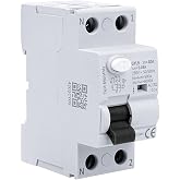 Magnetothermal Differential Switch 40a 30ma 2 Pole AC Type RCCB Circuit Breaker AC 220V RCD Differential Switch 2P 40A Protec
