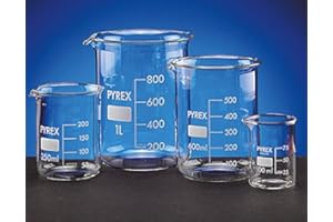 SCILABWARE 090039 Bécher 2000 mL en Verre Borosilicaté Pyrex, Forme Basse