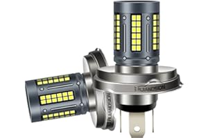 Ruiandsion P45T R2 H5 LED Bulb AC/DC 12V-30V 12V 24V Non Polarity Super Bright White High Low Beam 2000LM LED Bulb for Motorcycle Pack of 2