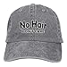 Produktbild Sdltkhy Mens/Womens No Hair Don't Care Funny Denim Hat Trucker Deckel Cotton Black Unisex35