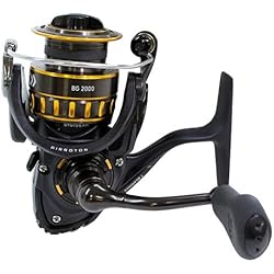 Daiwa BG Agua salada BG4000 Medio carrete que hace girar, Negro / Oro
