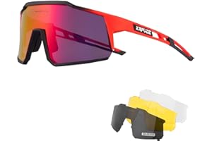 KAPVOE Lunette de Cyclisme Polarisées Homme Femme Tr90 Cyclisme Lunette VTT Protection UV400 Lunette de Soleil Pour Vélo