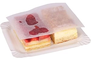 ‎WERTPACK Sahneabdeckpapier, Trennpapier für Kuchen, Wachspapier in weiß, 18 x 24 cm, 1000 Stück
