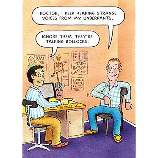 Humorous Greeting Card (PL-E915) - Male Birthday - Strange Voices - from  the Bottomline Range : Amazon.co.uk: Stationery & Office Supplies
