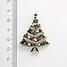 Brooches & Pins, Transer® 1pc Decoration Pin Gem a Stunning Bright Red Crystal Poppy Brooch with Elements for Christmas Gifts (Green)