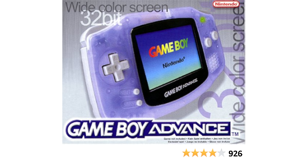 Game Boy Advance Konsole Clear Blue Game Boy Advance Amazon De Pc Video Games