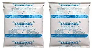 HARDIK TOYS Reusable Freezo cold Pack and Ice Gel Pack Size - 7X5X1 inch (Pack of 2)