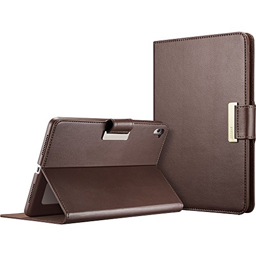 iPad Pro 9.7 Hülle, ESR® Intelligent Bildserie Unternehmen Stil PU Ledertasche mit Haspe mit Auto aufwachen / Schlaf Funktion Schutzhülle für iPad Pro 9.7 Zoll (Braun) - 2