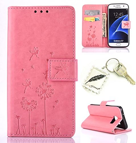 Etui Coque PU Slim Bumper pour Samsung Galaxy S7 (Ecran : 5,1 pouces) Souple Housse de Protection Flexible Soft Case Cas Couverture Anti Choc Mince Légère Silicone Cover Bouchon -photo Frame Keychain #AT (1)