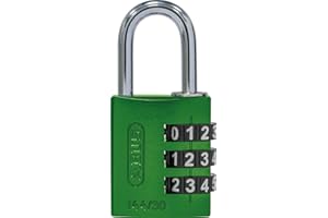 ABUS Candado de combinación con números grandes, color verde, 30 mm