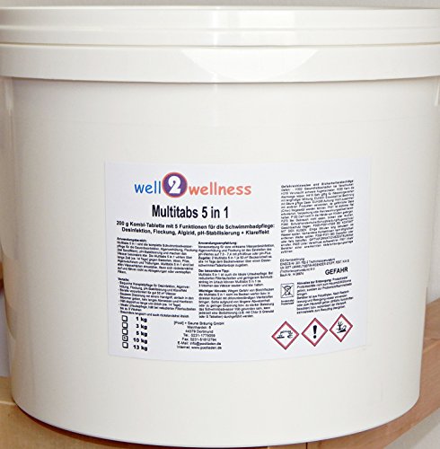 Chlor Multitabs 5in1 200g mit 96% Aktivchlor - 10 kg