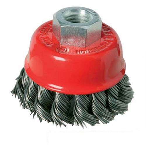 Silverline 486937 Stahldraht-Topfbürste, gezopft 100 mm